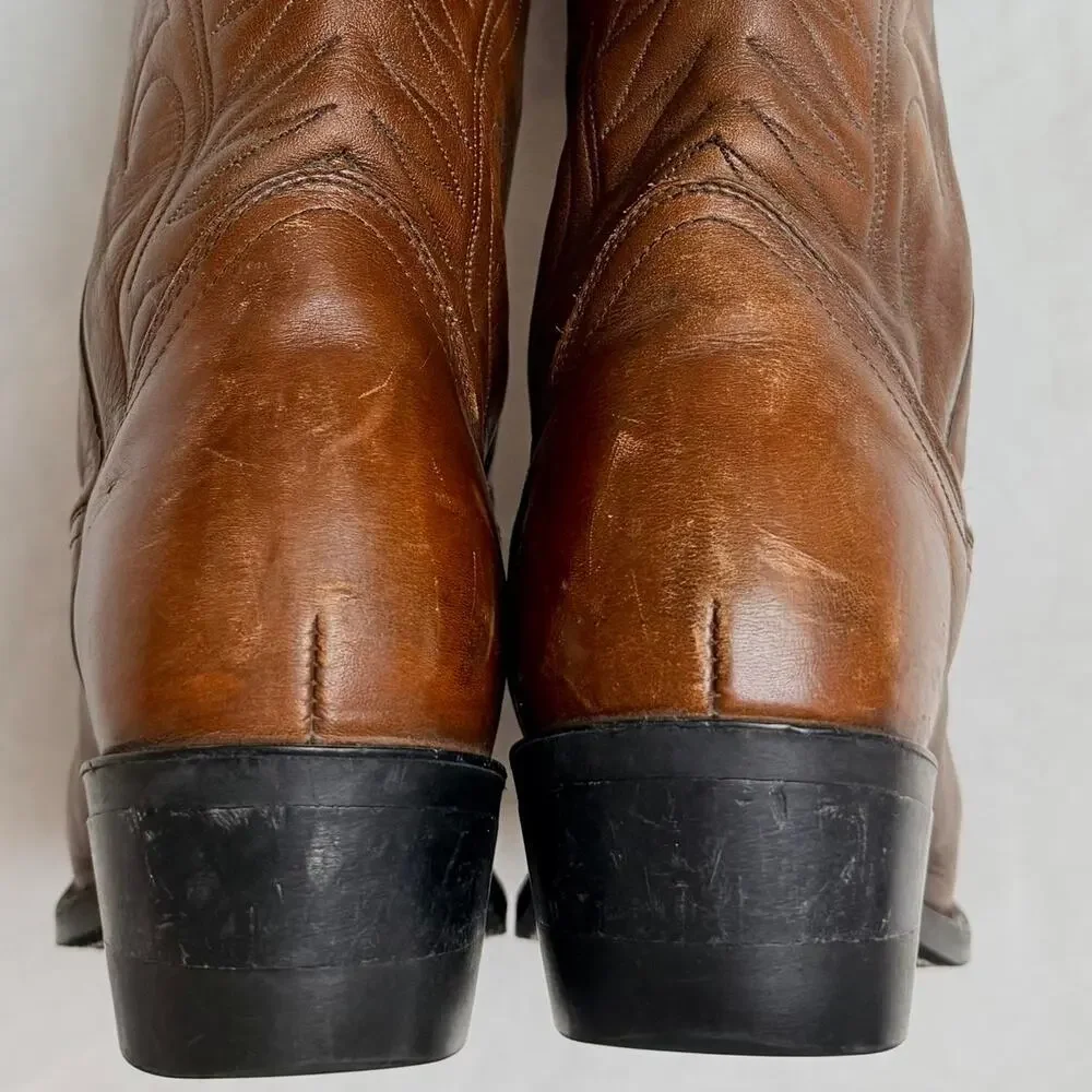 Vintage Red Wing Pecos Brown Leather Western Cowboy Boots Size US 8.5 D - Picture 8 of 8